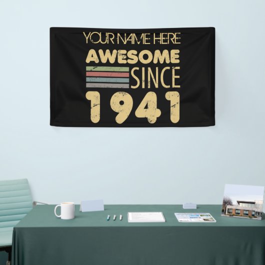 ヴィンテージ素晴らし1941 80誕生日 横断幕 (トレードショー)