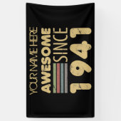 ヴィンテージ素晴らし1941 80誕生日 横断幕 (縦)