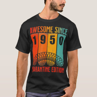 ヴィンテージ素晴らし1950年の誕生日年齢70クアラント Tシャツ