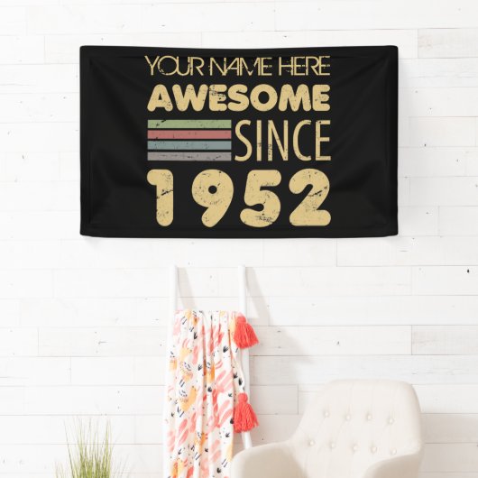 ヴィンテージ素晴らし1952 70誕生日 横断幕 (インサイチュ)