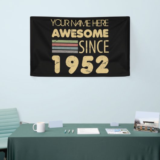 ヴィンテージ素晴らし1952 70誕生日 横断幕 (トレードショー)