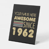 ヴィンテージ素晴らし1962 60誕生日 台座サイン (正面)