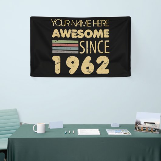 ヴィンテージ素晴らし1962 60誕生日 横断幕 (トレードショー)