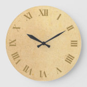 ヴィンテージ素朴とローマ数字 ラージ壁時計 (正面)