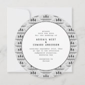 ヴィンテージ素朴なウッドランドセーブ・ザ・デート案内 案内状 (裏面)