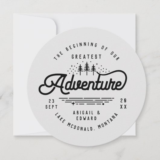 ヴィンテージ素朴なウッドランドセーブ・ザ・デート案内 案内状 (正面)