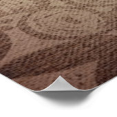 ヴィンテージ素朴なテキス擦り切れたトアイボリーの愛の詩 ポスター (角)