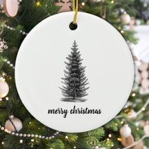 ヴィンテージ素朴な中性スプルース家族クリスマス