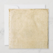 ヴィンテージ素朴な古い紙結婚式招待状 招待状 (裏面)