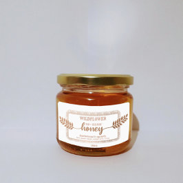 ヴィンテージ素朴な書はちみつ枝ラベル ラベル