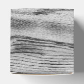 ヴィンテージ素朴な灰色の黒焦げ木材モノグラム フェイバーボックス (上部)