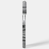 ヴィンテージ素朴な灰色の黒焦げ木材モノグラム Case-Mate iPhoneケース (裏面 / 右)