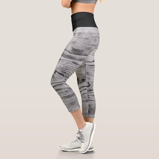 ヴィンテージ素朴な灰黒色の焦げエレガント木 カプリレギンス (左)