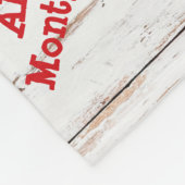 ヴィンテージ素朴な白木スカンジナビア格言 フリースブランケット (角)