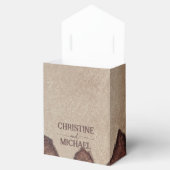 ヴィンテージ素朴な紙茶色の結婚山々 フェイバーボックス (オープン)