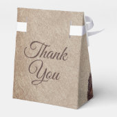 ヴィンテージ素朴な紙茶色の結婚山々 フェイバーボックス (裏面サイド)