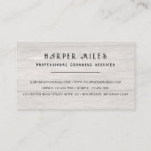 ヴィンテージ素朴な西部グルーミング 名刺 (裏面)