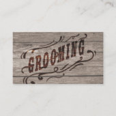 ヴィンテージ素朴な西部グルーミング 名刺 (正面)