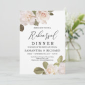 ヴィンテージ素朴な赤面フランスのバラリハーサル 招待状 (スタンド正面)