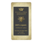 ヴィンテージ素朴な金ゴールドクラウンクイーンビーハニージャー