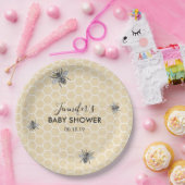 ヴィンテージ素朴のまわりに赤ちゃんシャワー ペーパープレート (パーティー)