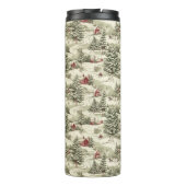 ヴィンテージ素朴の国の冬の風景 タンブラー (裏面)