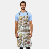 ヴィンテージ素朴の森 エプロン (着用した状態)