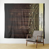 ヴィンテージ素朴の結婚写真ブース背景 タペストリー (インサイチュ(横))