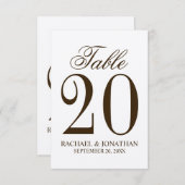 ヴィンテージ素朴の表結婚番号 招待状 (正面/裏面)