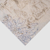 ヴィンテージ素朴のCrysanthemumsテクスチャの分離 薄葉紙 (詳細)