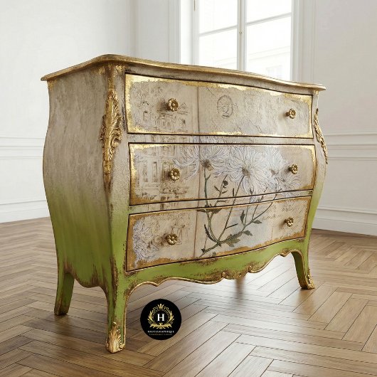 ヴィンテージ素朴のCrysanthemumsテクスチャの分離 薄葉紙