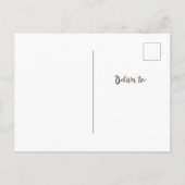 ヴィンテージ素朴はがき仕訳帳シール ポストカード (裏面)