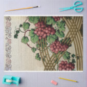 ヴィンテージ素朴ぶどう及びつる植物 薄葉紙 (クラフト)