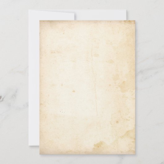 ヴィンテージ素朴アダルトハロウィーンソイレ招待状 招待状 (裏面)