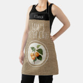 ヴィンテージ素朴アプリコットジャパーソナライズされたムエプロン エプロン (インサイチュ)