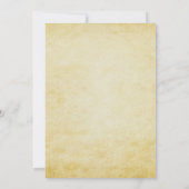 ヴィンテージ素朴アンティーククロックスチームパンク結婚ズ 招待状 (裏面)