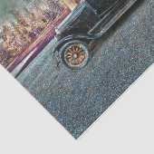 ヴィンテージ素朴アンティーク黒古車 薄葉紙 (詳細)