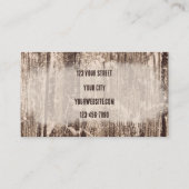 ヴィンテージ素朴ウエスタンブラウンブルスカル 名刺 (裏面)