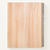 ヴィンテージ素朴ウッドブラウン料理レシピクックブック ノートブック (裏面)