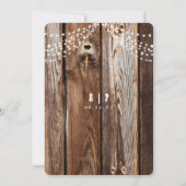 ヴィンテージ素朴エレガントな結婚式 招待状 (裏面)