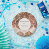 ヴィンテージ素朴エレガントニカ結婚イスラーム ペーパープレート (パーティー)