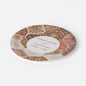 ヴィンテージ素朴エレガントニカ結婚イスラーム ペーパープレート (アングル)