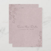 ヴィンテージ素朴エレガントバラコーナー日付の保存 案内ポストカード (正面/裏面)