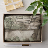 ヴィンテージ素朴オールドウッドバーンウィンドウ 薄葉紙 (ギフト)