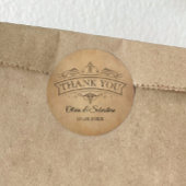 ヴィンテージ素朴オールドパーチビクトリアンン結婚ズ ラウンドシール