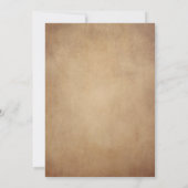 ヴィンテージ素朴オールドパーチビクトリアンン結婚ズ 招待状 (裏面)