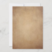 ヴィンテージ素朴オールドパーチビクトリアンン結婚ズ 招待状 (裏面)