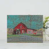 ヴィンテージ素朴オールドレッドティール(緑がかった色)テクスチャバーン (スタンド正面)