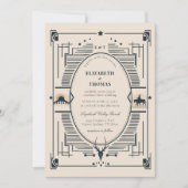 ヴィンテージ素朴カウボーイカントリーウェディングフォト 招待状 (正面)