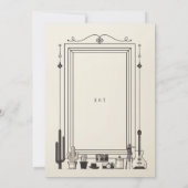 ヴィンテージ素朴カウボーイ結婚ズのギターミュージシャン 招待状 (裏面)